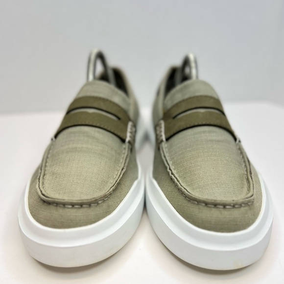 Cole Haan GrandPro Rally Mens Size 8 Loafers Canvas Comfort Sneaker Light Olive